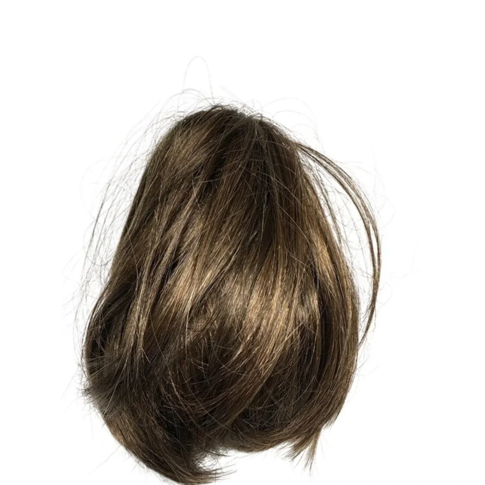 Paula Young Wavy Clip On Hair Piece Women Brown Synthetic A3310 Color‎ 18 NEW